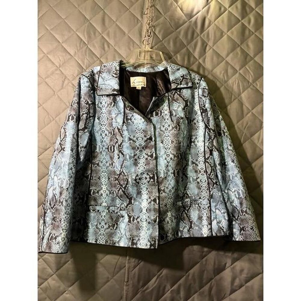 Unbranded Women's Black and Blue Waistcoats-vests